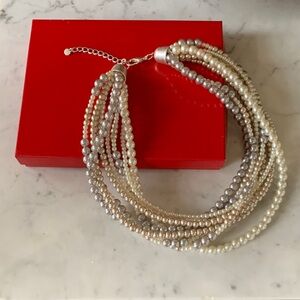 Elegant Multi-Strand Pearl Necklace